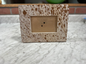 Genuine Cowhide 4x6" Cowhide Picture Frame