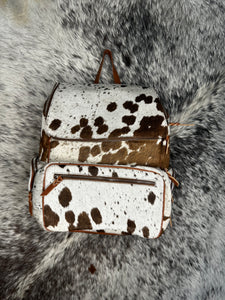 Brown Cowhide Backpack