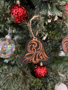 Leather Tooled Christmas Ornaments