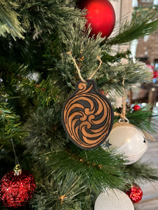 Leather Tooled Christmas Ornaments