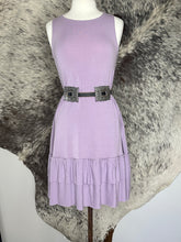 Lavender Ruffle T Shirt Dress
